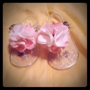 NWOT Koala Kids Sparkly Flower Sandals 5T